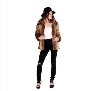 Faux Fur Jacket Coat
